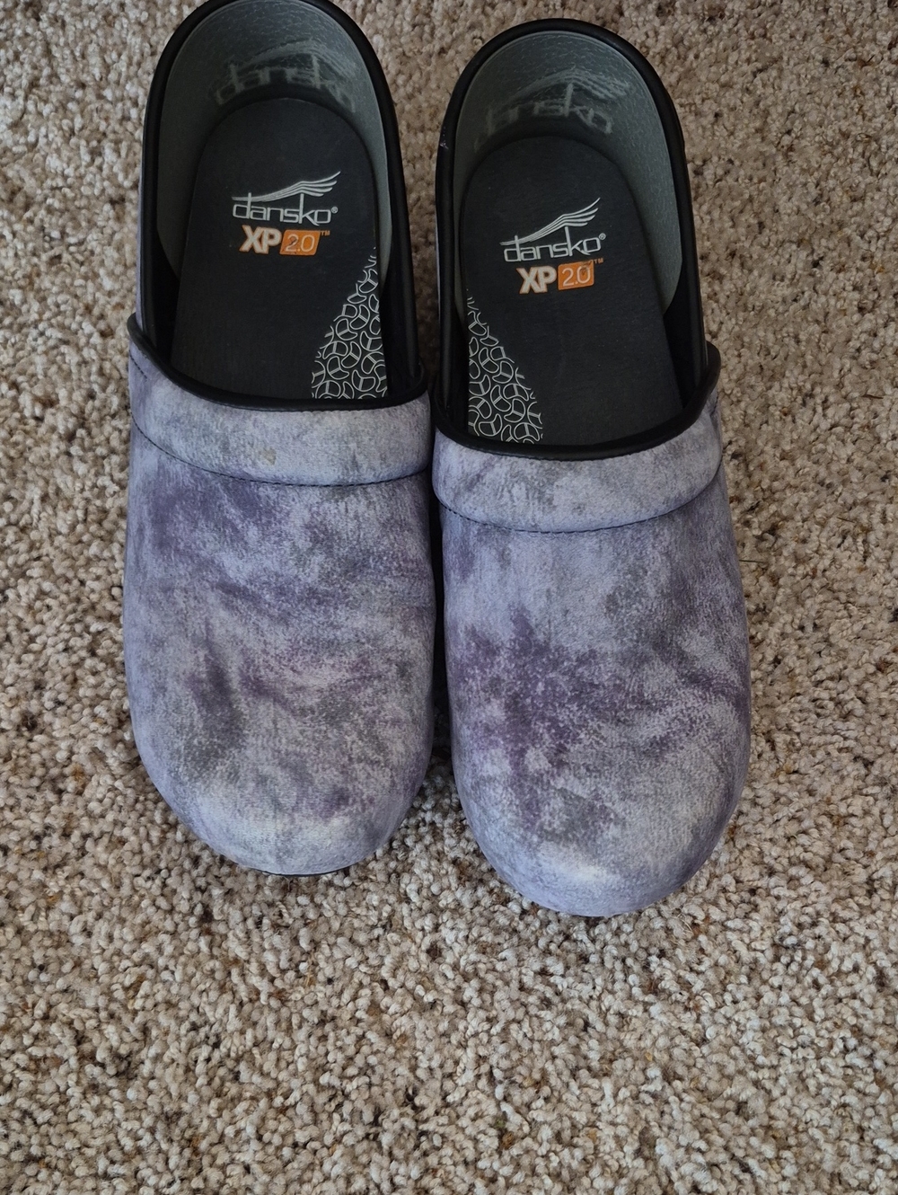 Dansko XP 2.0 Lavender Marbled Clogs